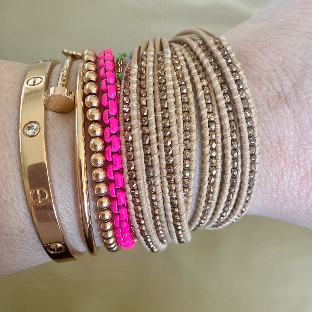 Chan Luu 7 Row Hook Closure Adjustable Bracelet - image 4